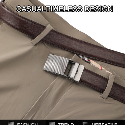 Leather Ratchet Belt With Adjustable Buckle - LR012