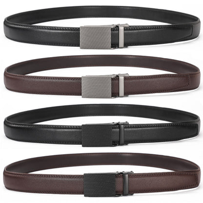 Leather Ratchet Belt With Adjustable Buckle - LR012