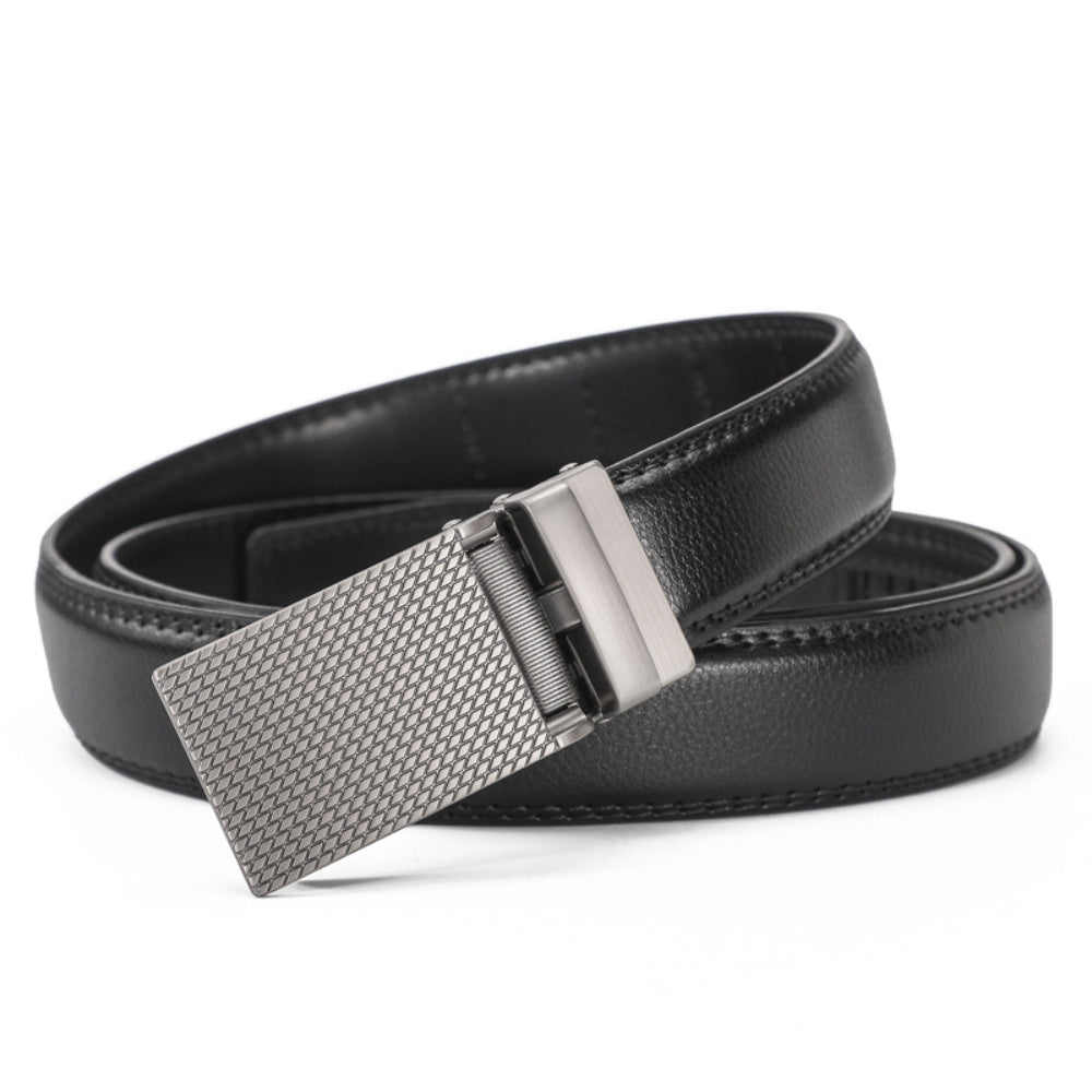 Leather Ratchet Belt With Adjustable Buckle - LR012