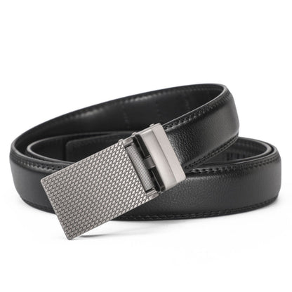 Leather Ratchet Belt With Adjustable Buckle - LR012
