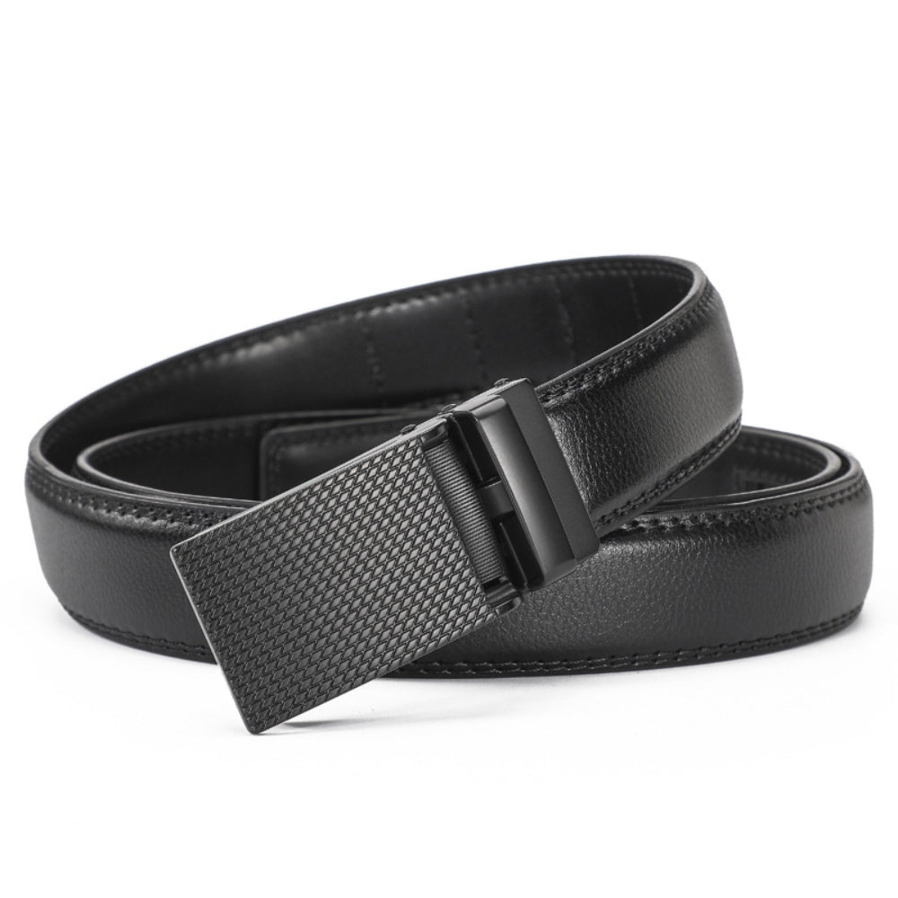 Leather Ratchet Belt With Adjustable Buckle - LR012