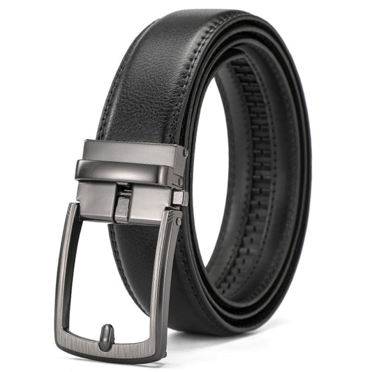 Leather Ratchet Belt With Adjustable Buckle - LR013