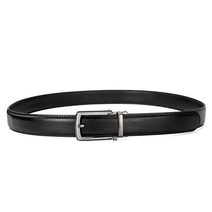 Leather Ratchet Belt With Adjustable Buckle - LR013