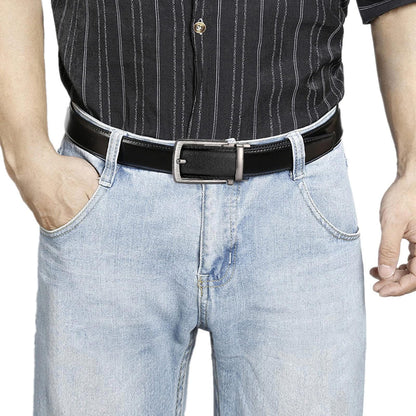 Leather Ratchet Belt With Adjustable Buckle - LR013