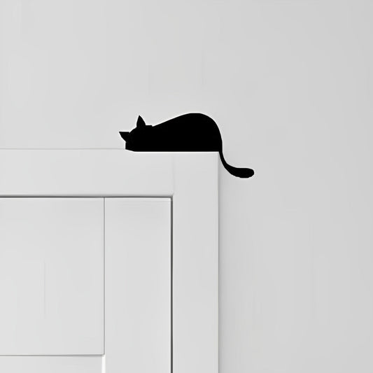 Lying Cat Metal Door Topper DT063