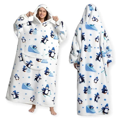 Oversized Hoodie Blanket – Cozy Wearable Blanket Sweatshirt With Pocket