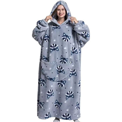 Oversized Hoodie Blanket – Cozy Wearable Blanket Sweatshirt With Pocket