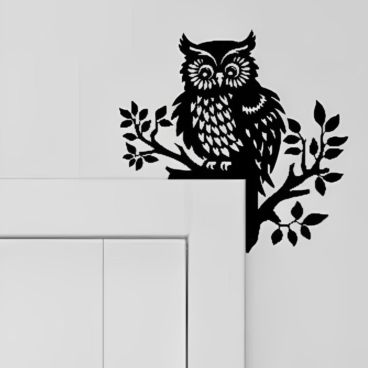 Owl Metal Door Topper DT097