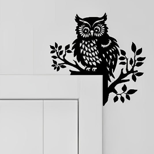 Owl Metal Door Topper DT097