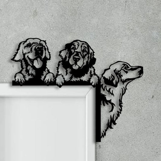 Golden Retriever Metal Door Topper DT036