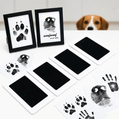 Pet Paw Print Kit, Mess-Free Paw Print Stamp Pad For Dogs & Cats