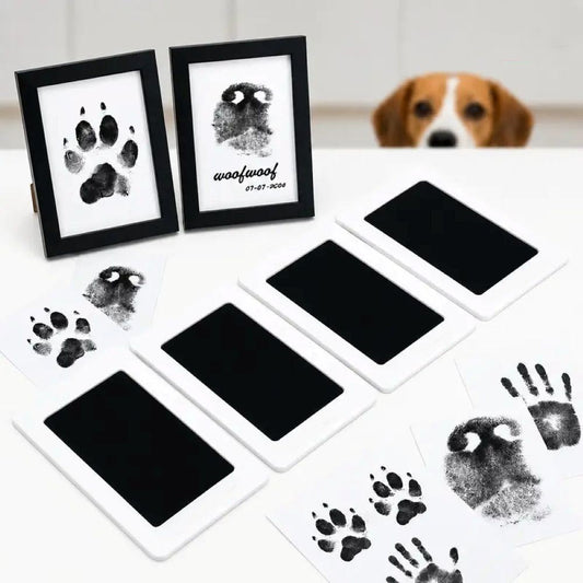 Pet Paw Print Kit, Mess-Free Paw Print Stamp Pad For Dogs & Cats