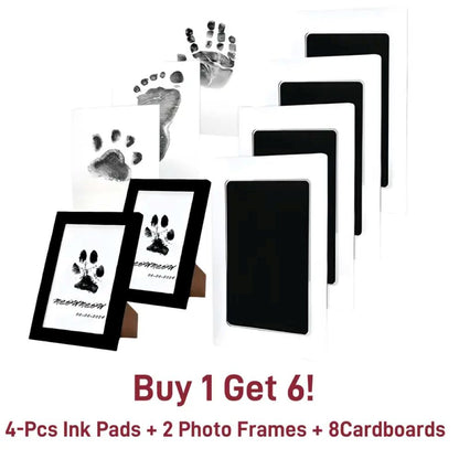 Pet Paw Print Kit, Mess-Free Paw Print Stamp Pad For Dogs & Cats