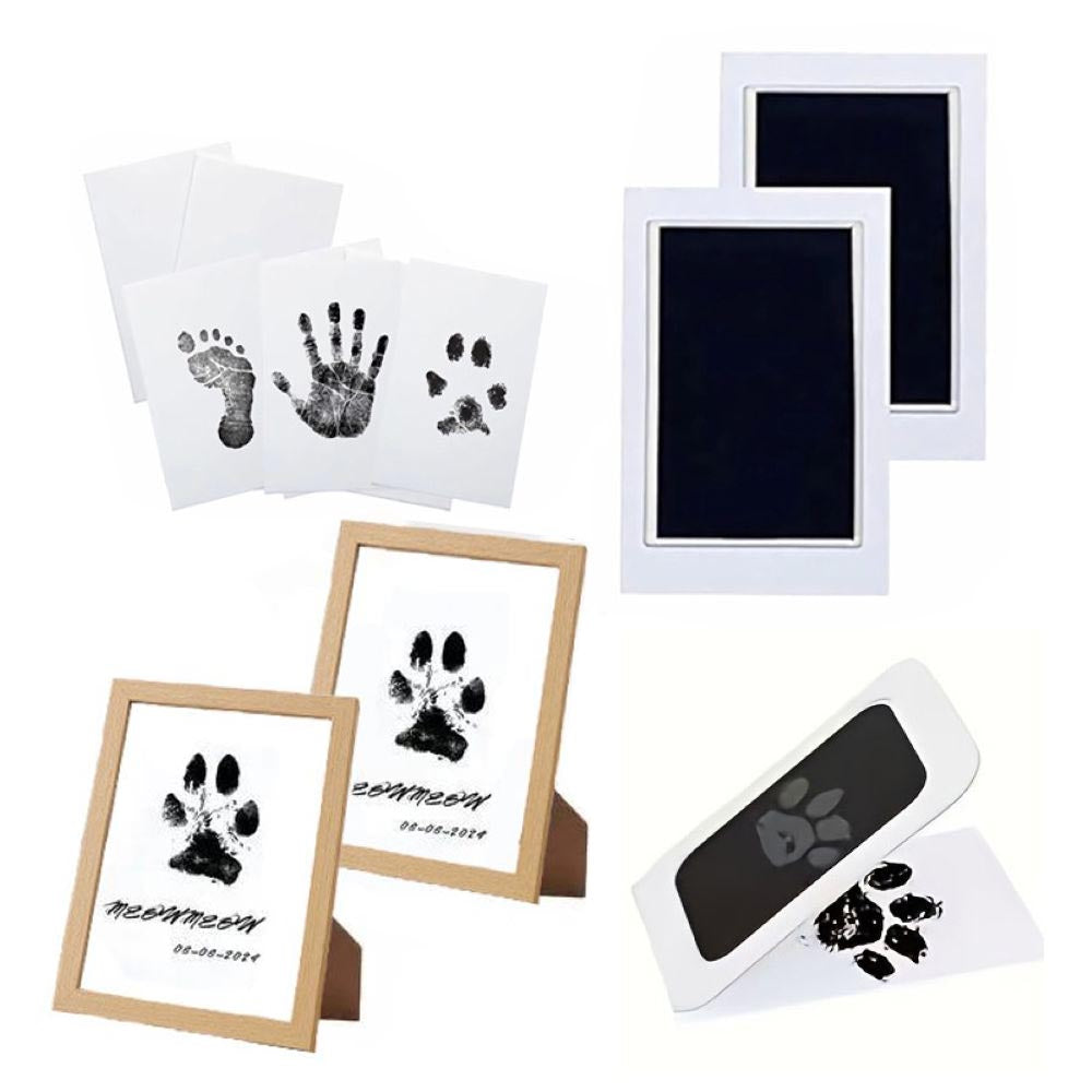 Pet Paw Print Kit, Mess-Free Paw Print Stamp Pad For Dogs & Cats