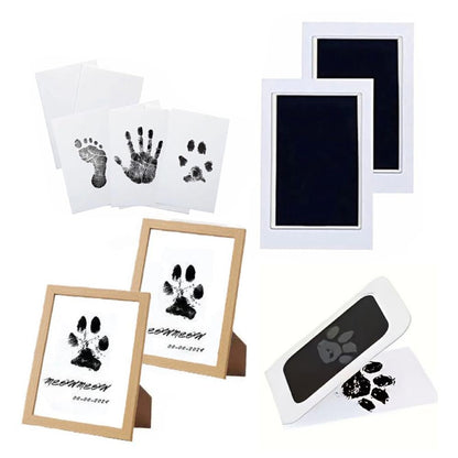 Pet Paw Print Kit, Mess-Free Paw Print Stamp Pad For Dogs & Cats