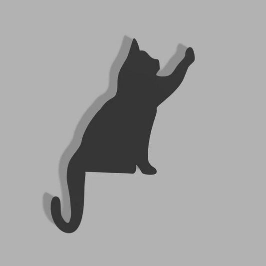 Reaching Cat Metal Door Topper DT025