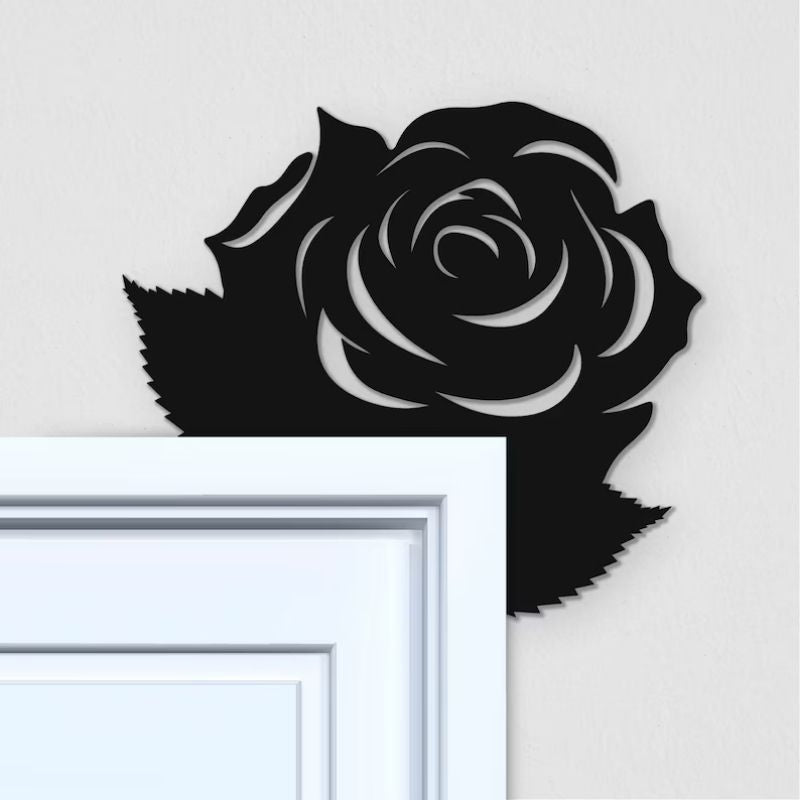 Rose Metal Door Topper DT094
