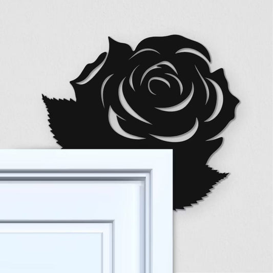 Rose Metal Door Topper DT094