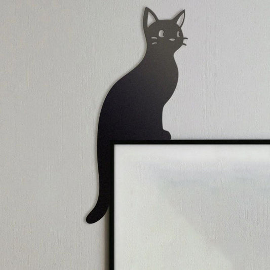 Sitting Cat Metal Door Topper DT041