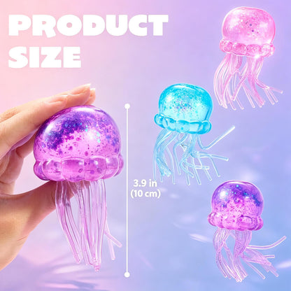 Jellyfish Stress Relief Toys – Glitter Squishy Toy