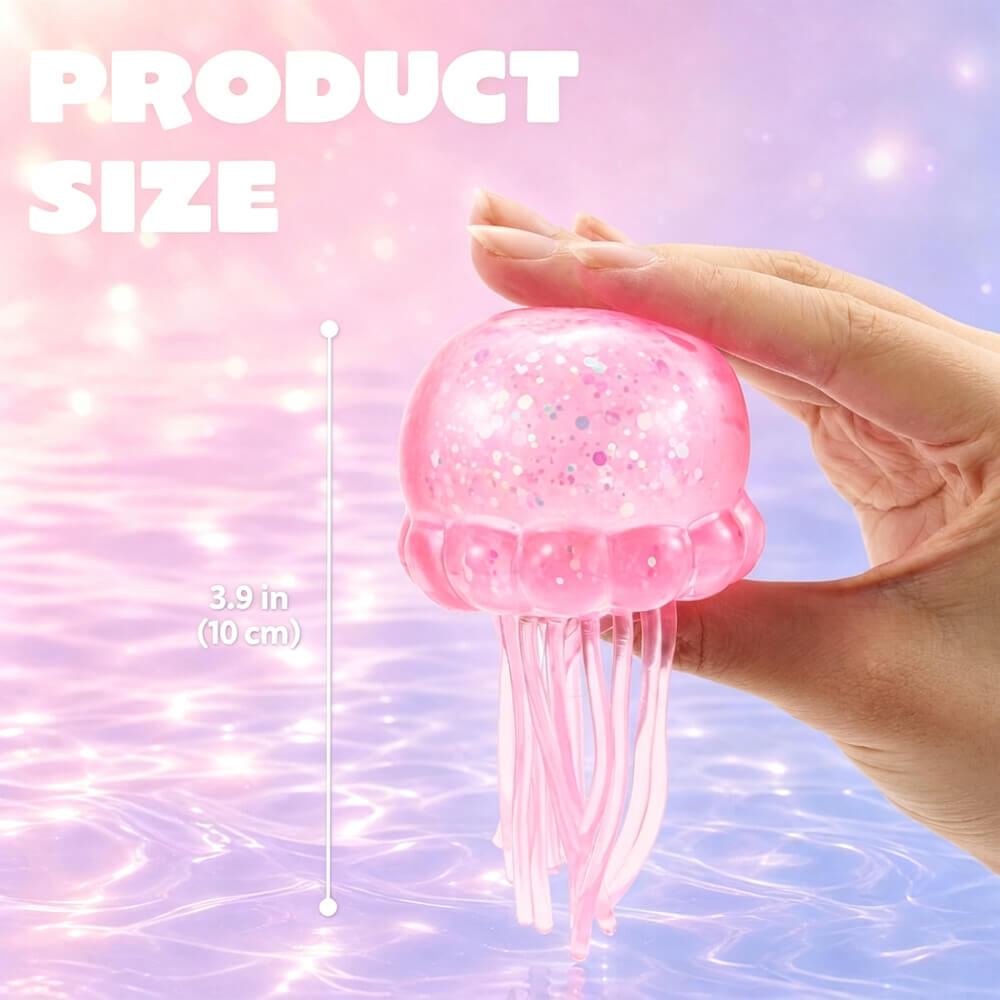 Jellyfish Stress Relief Toys – Glitter Squishy Toy