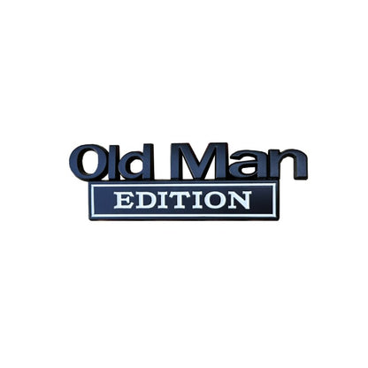 Old Man Edition - Emblem Sticker Badge, Funny Decals for Car, Truck, SUV, Motorcycle - TE001