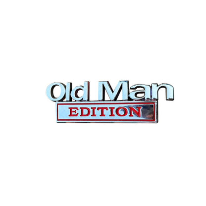 Old Man Edition - Emblem Sticker Badge, Funny Decals for Car, Truck, SUV, Motorcycle - TE001