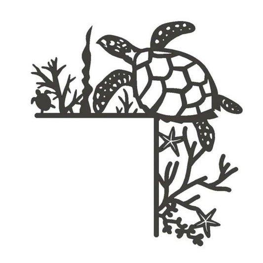Turtle Metal Door Topper DT051