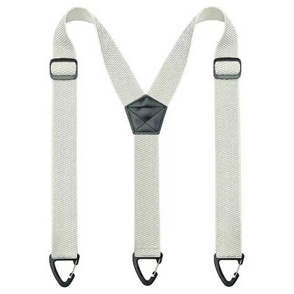 Men's Adjustable Suspenders - X-Back / Y-Back Styles with Hook Clips