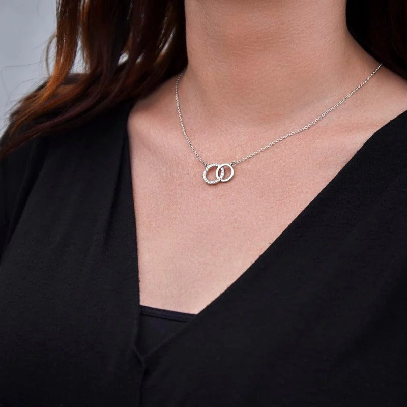 To My Beautiful Daughter - I Will Always Be There Linked Necklace