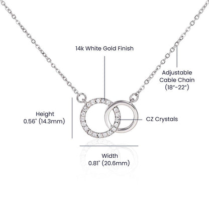 To My Beautiful Daughter - I Will Always Be There Linked Necklace