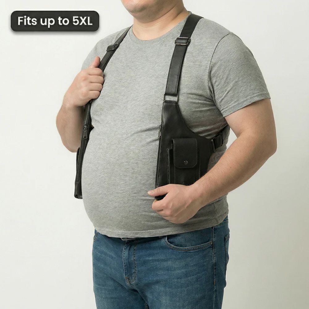 Premium Leather Shoulder Bag - Hidden Anti-Theft Compartments