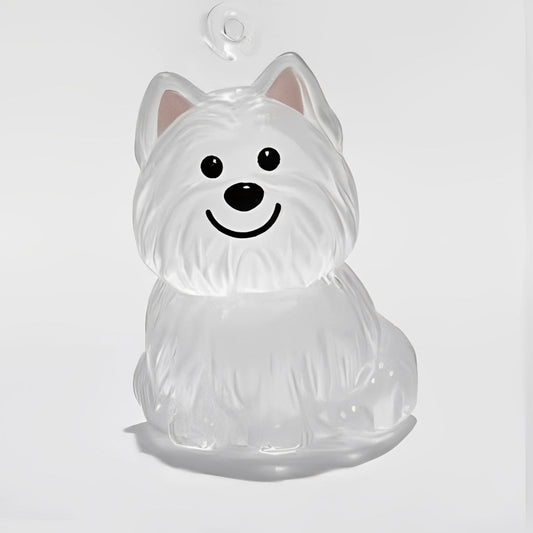 West Highland White Terrier Hair Collector Keychain Charm Memorial Storage Box HC005