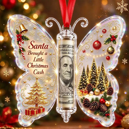 3D Butterfly Christmas Cash Gift Ornament – Money Holder Keepsake