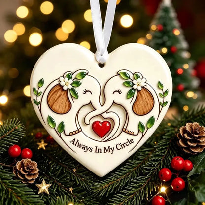 Ceramic Christmas ornament as a holiday keepsake