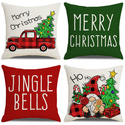 4-Piece Christmas Pillow Cover Set - PC034