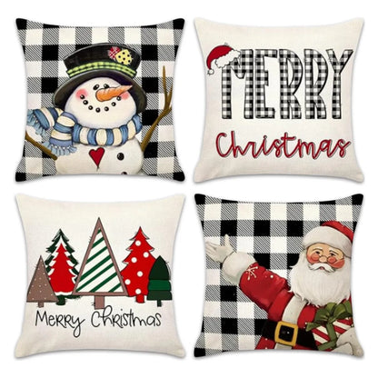 4-Piece Christmas Pillow Cover Set - PC037