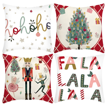 4-Piece Christmas Pillow Cover Set - PC038