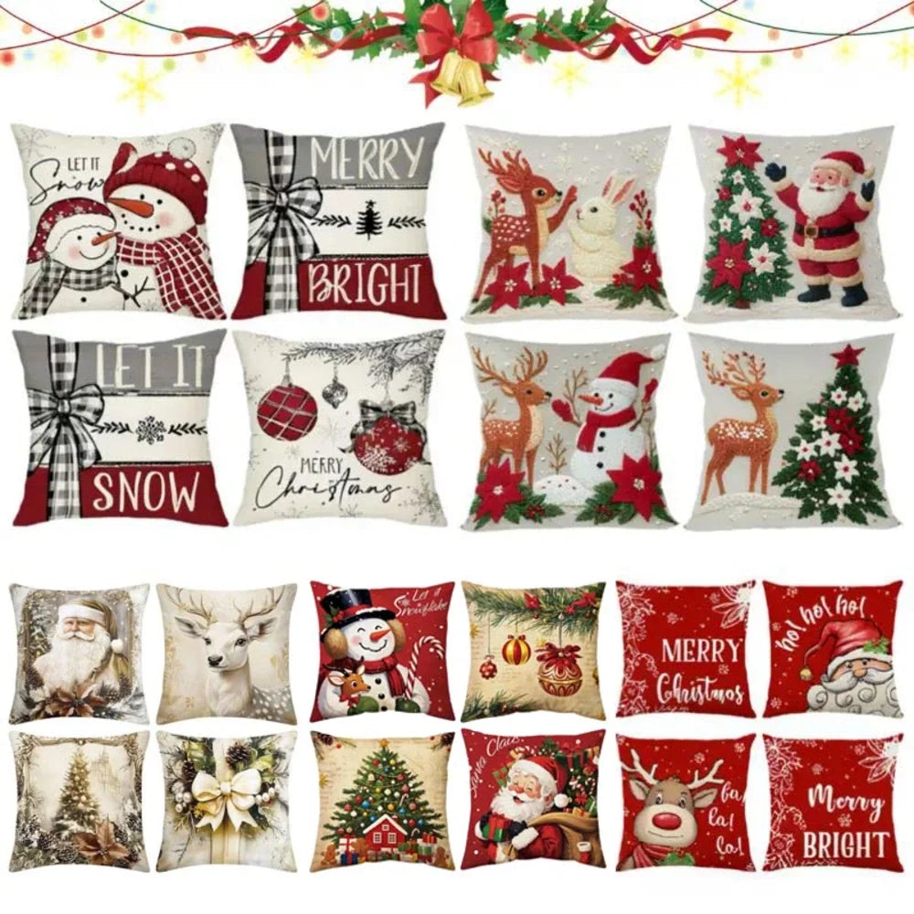 Christmas home decor cushion cover set