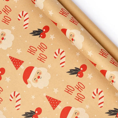 Christmas wrapping paper for decorative gift packaging