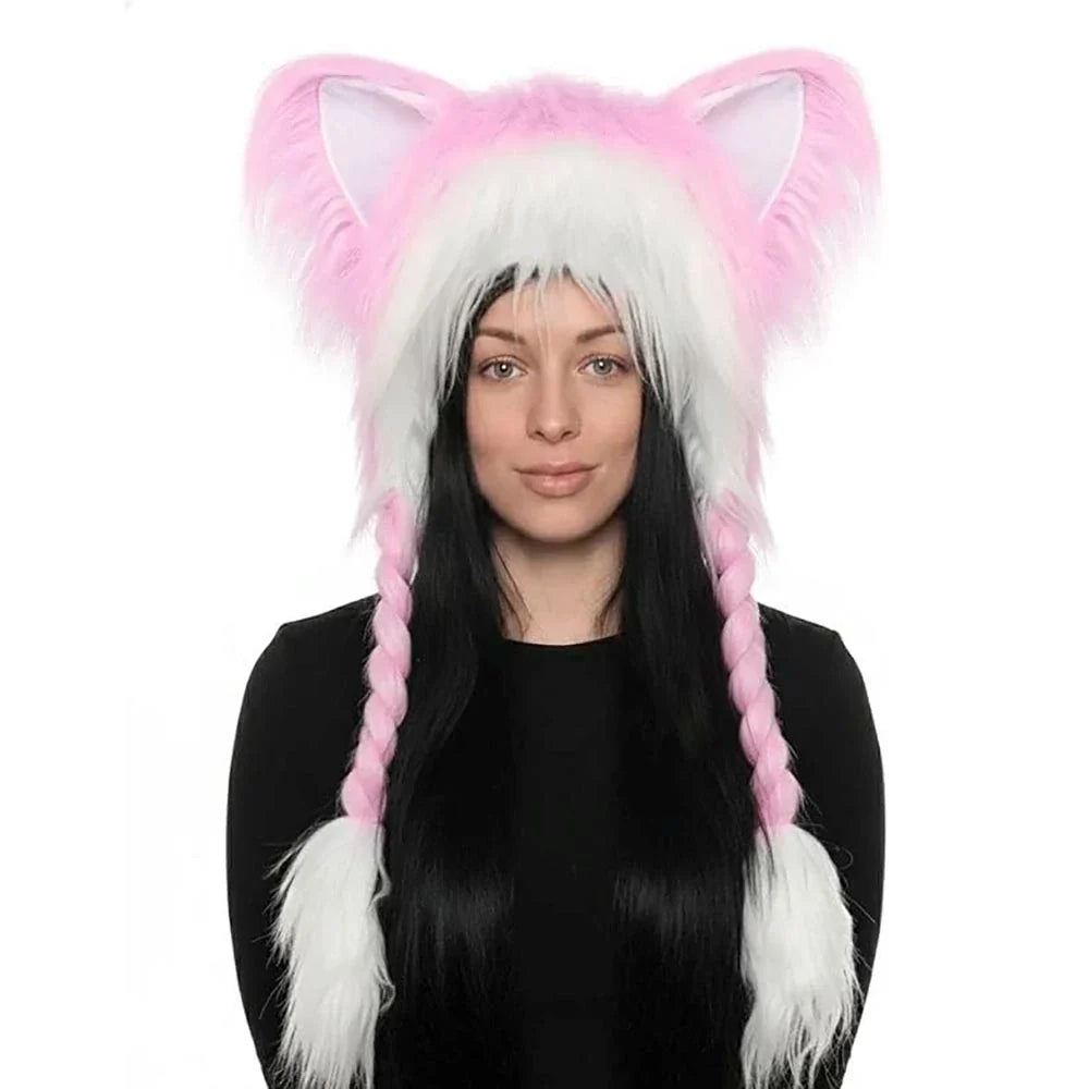 Cat ear hat styled as part of a playful outfit