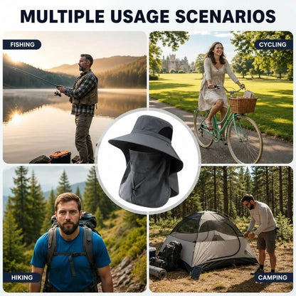 UPF 50+ Sun Protection Hat With Full Face & Neck Coverage