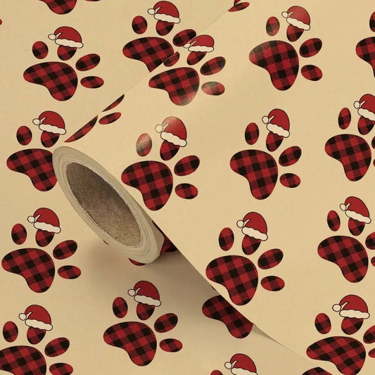 Christmas gift wrap used for festive present decoration