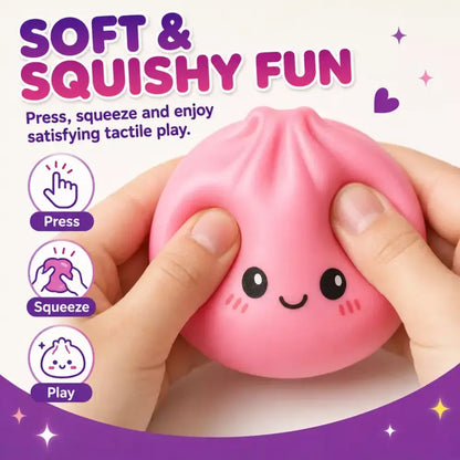Assorted collectible dumpling squishy characters