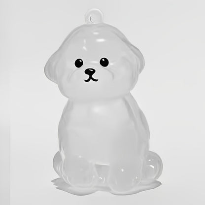 Bichon Hair Collector Keychain Charm Memorial Storage Box HC007