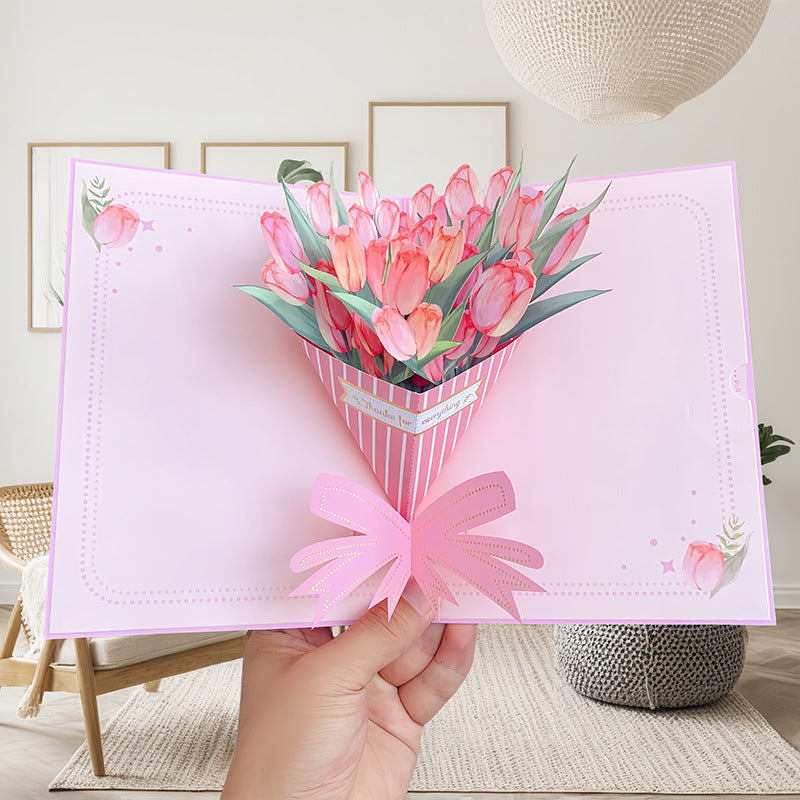 Vibrant 3D Butterfly & Daisy Pop-Up Greeting Card💐🦋