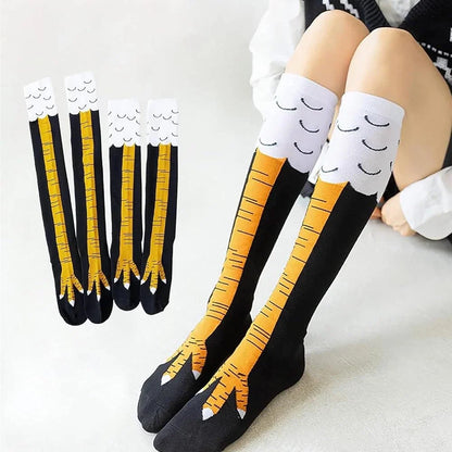 Funny chicken leg novelty socks