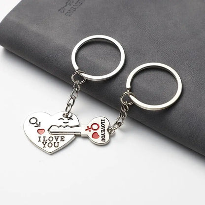 Heart & Key Matching Keychain Set – You Hold the Key To My Heart