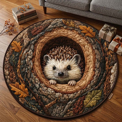 Hedgehog In The Hollow Round Rug - HR001
