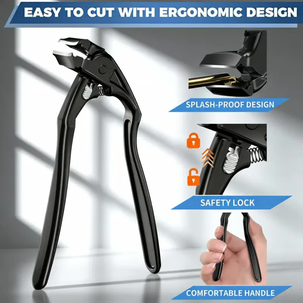 Stainless Steel Nail Clipper With Curved Precision Blades – Effortless For Thick Toenails & Seniors